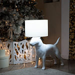 Лампа COLLECTION OF DOGS с абажуром Бультерьер варинант исполнения - 10 | Loft Concept в Воронеже