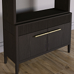 Стеллаж Primo с ящиками Темный орех варинант исполнения - 3 | Loft Concept в Воронеже