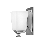 Бра с белым матовым плафоном на прямоугольном основании цвета хром Hinkley варинант исполнения - 1 | Loft Concept в Воронеже