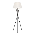 Торшер на трех тонких перекрещенных ножках с белым конусным абажуром из льна Feiss варинант исполнения - 1 | Loft Concept в Воронеже