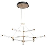 Люстра с геометрической конструкцией из вытянутых цилиндрических плафонов Hex Scaffold  варинант исполнения - 2 | Loft Concept в Воронеже