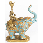 Фарфоровый подсвечник Слон с эмоцией Fluens варинант исполнения - 2 | Loft Concept в Воронеже