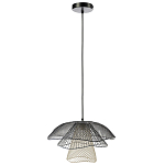 Подвесной светильник Black Grey Mesh Lampshade Hanging Lamp варинант исполнения - 2 | Loft Concept в Воронеже