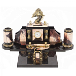 Настольный письменный набор из яшмы с декором в виде орла Manager Organizer варинант исполнения - 1 | Loft Concept в Воронеже