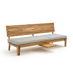 Садовый диван-трансофрмер Kate серый варинант исполнения - 6 | Loft Concept в Воронеже