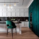 Подвесной светильник со стеклянным прозрачным плафоном в форме шара и золотыми металлическим акцентами 30 ClassiCon варинант исполнения - 6 | Loft Concept в Воронеже