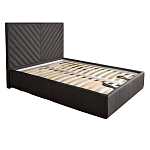 Кровать серая с подъемным механизмом Adelaide варинант исполнения - 1 | Loft Concept в Воронеже