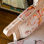 Кресло из массива бука серое с растительным орнаментом Raffael Floral Grey Armchair варинант исполнения - 5 | Loft Concept в Воронеже