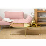 Кофейный столик овальный золотой Modern Mirror Gold Table варинант исполнения - 1 | Loft Concept в Воронеже