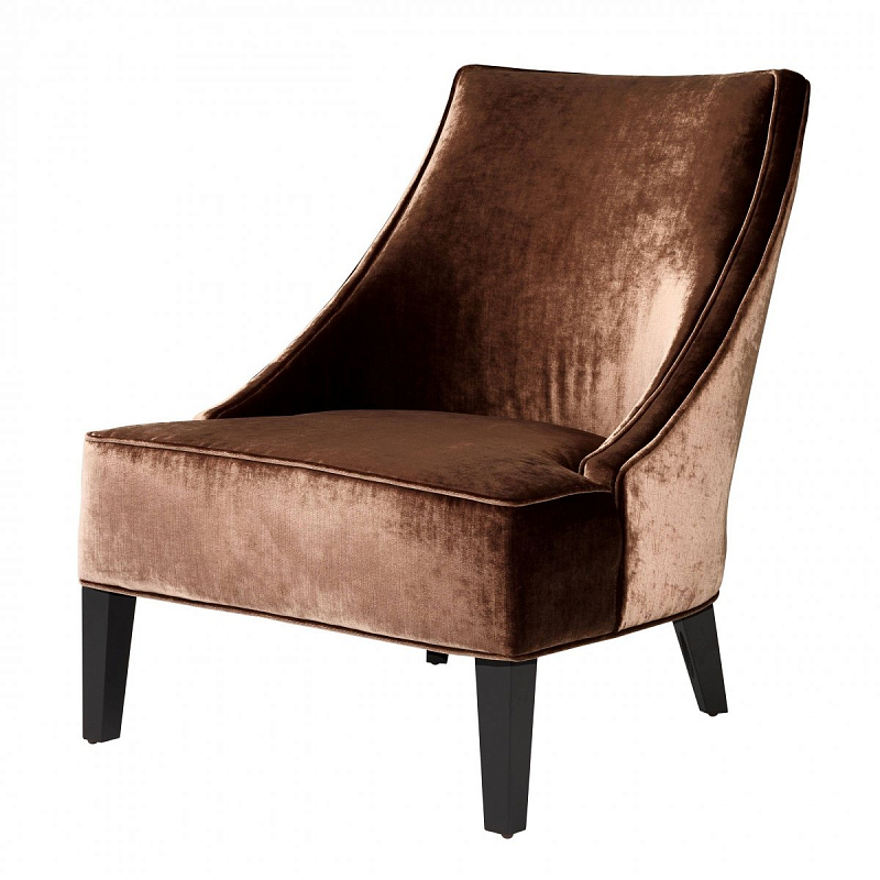 Кресло Eichholtz Chair Dulwich Aegean orange Коричневый Черный Кресло Eichholtz Chair Dulwich Aegean orange Коричневый Черный в Воронеже | Loft Concept