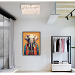 Люстра потолочная квадратная минималистичная Perfection of Geometry варинант исполнения - 5 | Loft Concept в Воронеже