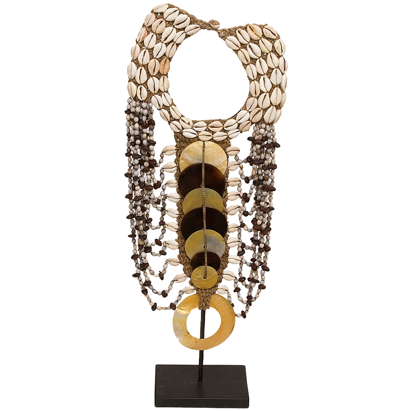 Этническое ожерелье из ракушек Aboriginal Long Pearl Discs Necklace Бежевый Коричневый Перламутровый Этническое ожерелье из ракушек Aboriginal Long Pearl Discs Necklace Бежевый Коричневый Перламутровый в Воронеже | Loft Concept