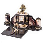 Настольный письменный набор из яшмы с декором в виде орла Manager Organizer варинант исполнения - 2 | Loft Concept в Воронеже