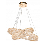 Люстра на 2 кольца с текстурной огранкой Reflection of Reality варинант исполнения - 3 | Loft Concept в Воронеже