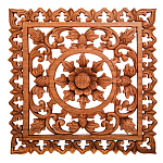 Панно из дерева квадратное Panel With Trees варинант исполнения - 1 | Loft Concept в Воронеже