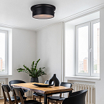 Потолочный светильник круглый черного цвета Modern Simple Ceiling Light варинант исполнения - 3 | Loft Concept в Воронеже