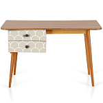 Письменный стол с принтом на ящиках Elise Desk варинант исполнения - 4 | Loft Concept в Воронеже