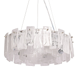 Люстра круглая с подвесными прямоугольными пластинами из стекла Glacier Panels варинант исполнения - 1 | Loft Concept в Воронеже