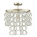 Потолочный светильник с каскадом из круглых декоративных колец Waterfall from the Rings варинант исполнения - 2 | Loft Concept в Воронеже