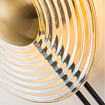 Бра с янтарным стеклянным диском и золотистыми акцентами Savio Glass Disc варинант исполнения - 6 | Loft Concept в Воронеже