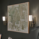  Бра с прямоугольным черным основанием и белым матовым цилиндрическим плафоном Kichler варинант исполнения - 15 | Loft Concept в Воронеже