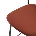 Стул барный с широкой полукруглой спинкой Chair Smooth Shapes варинант исполнения - 5 | Loft Concept в Воронеже