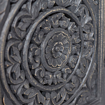 Деревянная ТВ-тумба из массива манго с резьбой Essua Grey Mango TV stand варинант исполнения - 2 | Loft Concept в Воронеже