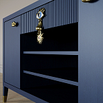 Комод-буфет Elsa Dreams Blue с открытыми полками   варинант исполнения - 7 | Loft Concept в Воронеже