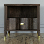 Прикроватная тумбочка с полкой Elsa Dreams Walnut  варинант исполнения - 5 | Loft Concept в Воронеже