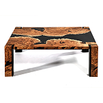 Кофейный Стол River in Autumn Elm Resin Coffee Table варинант исполнения - 1 | Loft Concept в Воронеже