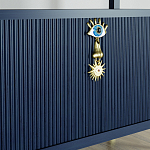 Стеллаж со стеклянными полками Elsa Dreams Blue варинант исполнения - 8 | Loft Concept в Воронеже