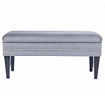 Мягкая банкетка с зоной для хранения Casket Grey варинант исполнения - 1 | Loft Concept в Воронеже