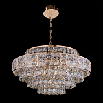 Люстра хрустальная в неоклассическом стиле на золотистом каркасе Majesty варинант исполнения - 8 | Loft Concept в Воронеже