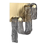 Бра волнистой формы из фактурного стекла Wave варинант исполнения - 1 | Loft Concept в Воронеже