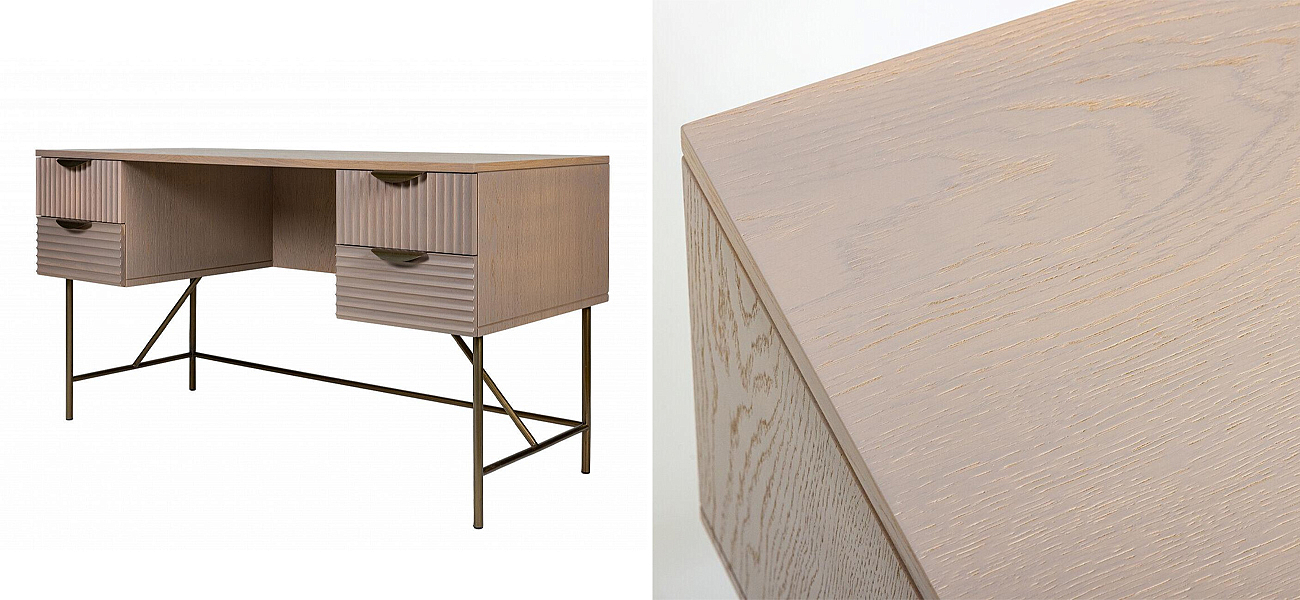 Рабочий стол Antique Order Бежевый Шпон Дуба Рабочий стол Antique Order Бежевый Шпон Дуба - Loft-Concept в Воронеже