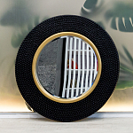 Зеркало в черной фактурной раме с золотым кантом Summon the Light варинант исполнения - 8 | Loft Concept в Воронеже