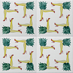 Плитка дизайнерская с рисунком Пина Колада варинант исполнения - 1 | Loft Concept в Воронеже