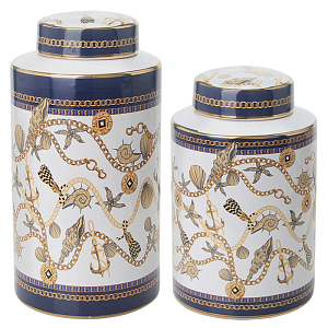 Ваза с крышкой Marine Motif Vase