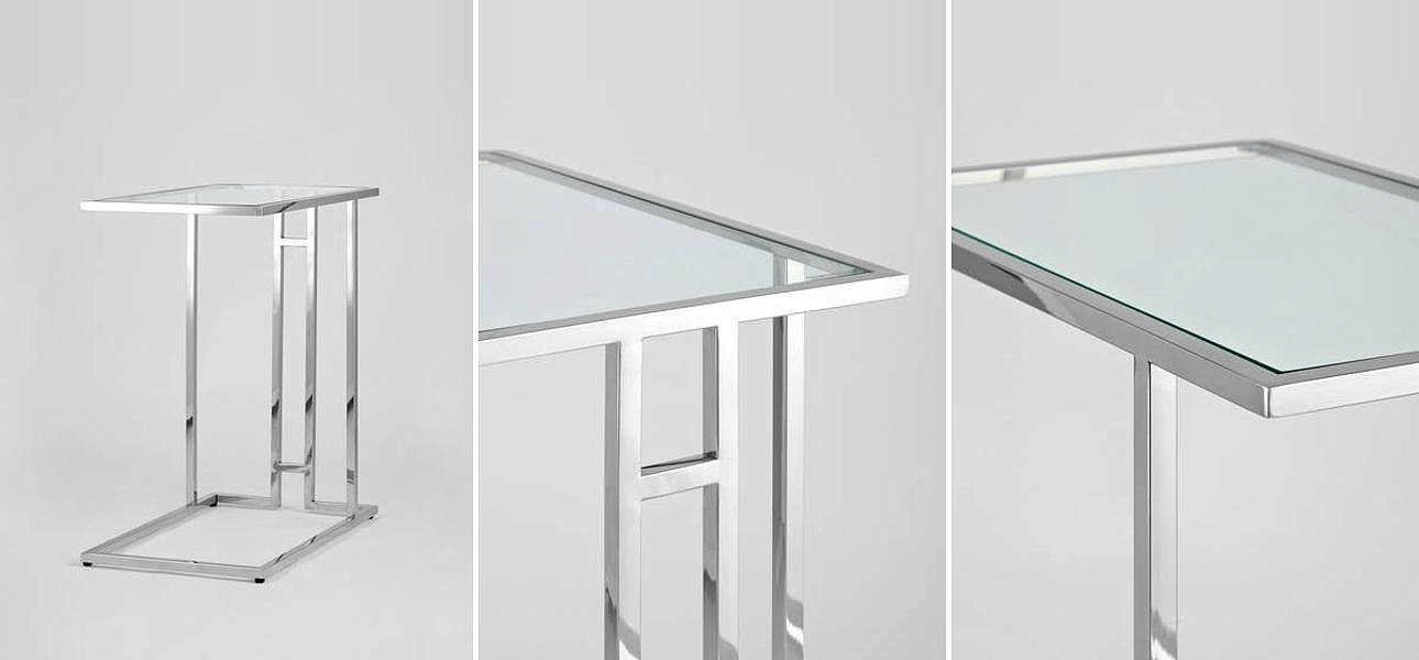 Стол приставной Lasker Milan Tables Silver Стол приставной Lasker Milan Tables Silver - Loft-Concept в Воронеже