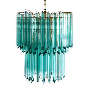 Дизайнерская люстра Blue Lagoon glass бирюзовое стекло 