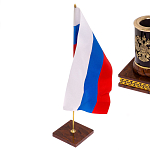 Настольный письменный набор с часами из природного камня обсидиана Royal Set варинант исполнения - 7 | Loft Concept в Воронеже