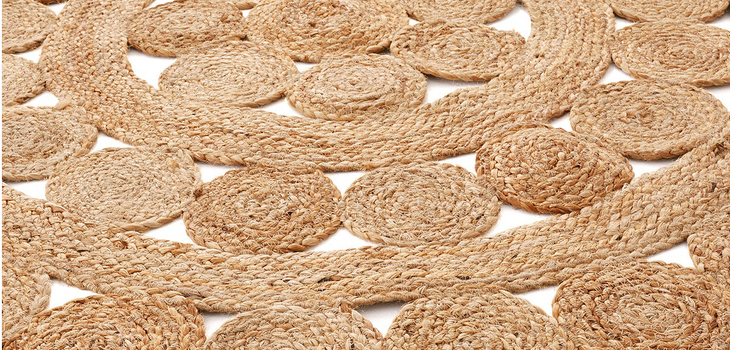 Ковер Wicker Circles Carpet 100% джут Ковер Wicker Circles Carpet 100% джут - Loft-Concept в Воронеже