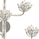 Бра серебряное в виде растения Silver Flower Glade варинант исполнения - 1 | Loft Concept в Воронеже