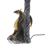 Настольная лампа Дракон Dragon Black Gold Table Lamp Синий Абажур варинант исполнения - 2 | Loft Concept в Воронеже