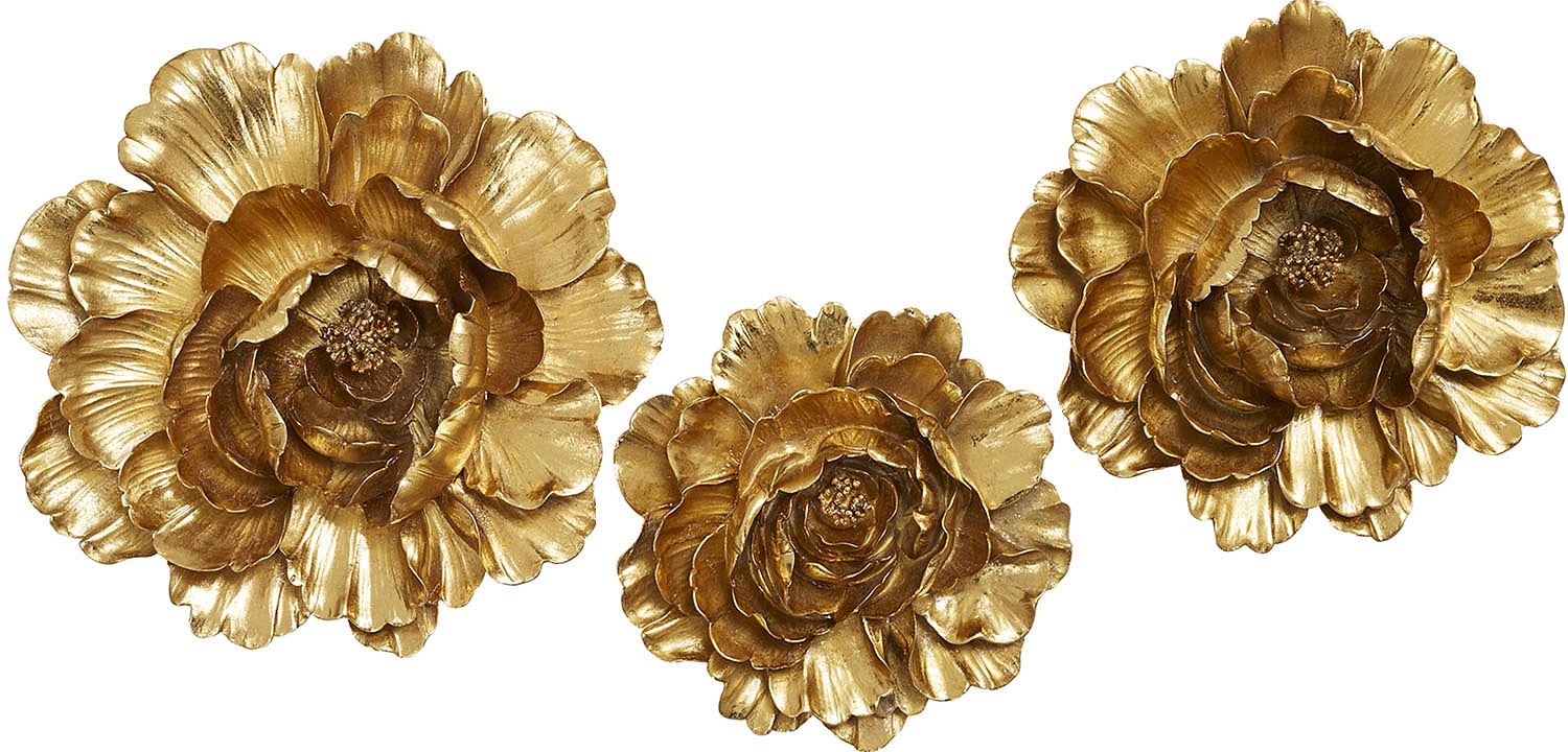 Аксессуар на стену Decor Flowers Rose Hip gold Аксессуар на стену Decor Flowers Rose Hip gold - Loft-Concept в Воронеже