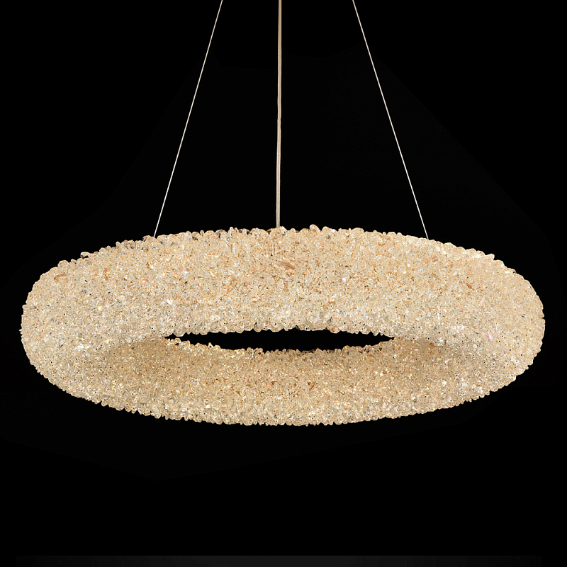 Люстра подвесная кольцевая хрустальная Round Chandelier Made of Clear Crystal Золотой Прозрачный Люстра подвесная кольцевая хрустальная Round Chandelier Made of Clear Crystal Золотой Прозрачный в Воронеже | Loft Concept