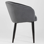 Мягкое кресло на металлических ножках Shaggy Dark Grey варинант исполнения - 2 | Loft Concept в Воронеже