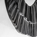 Зеркало в фактурной черной раме в современном стиле Black Maelstrom варинант исполнения - 2 | Loft Concept в Воронеже