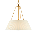 Подвесной светильник светодиодный с фактурным тканевым конусообразным абажуром White Fabric Lampshade варинант исполнения - 1 | Loft Concept в Воронеже