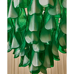 Люстра из стеклянных зеленых лепестков Petalled Illuminator варинант исполнения - 6 | Loft Concept в Воронеже